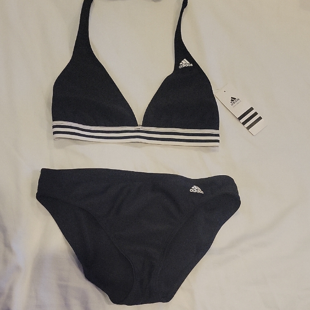 Adidas Black and White Bikini Set
